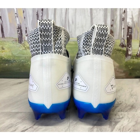 Nike Alpha Menace Elite 3 White/Game Royal Football Cleat Size 8.5 CT6648-101 main image 5
